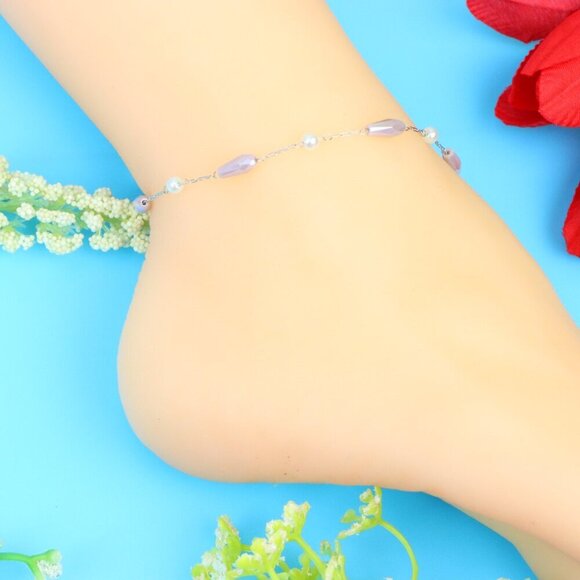 Elegant Handmade Anklet – Perfect for Women & Girls | Ideal Gift Option, DYC1430 - Picture 1 of 9